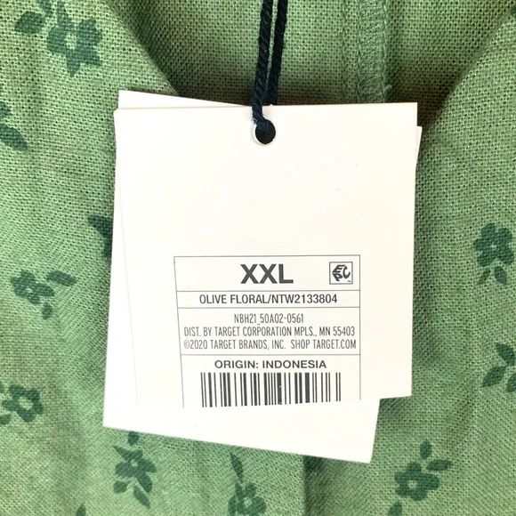 The Nines by Hatch Button Romper Jumpsuit Green Floral Maternity Size XXL - Picture 10 of 15